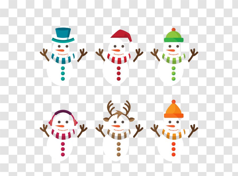 Snowman Scarf Christmas Clip Art Transparent PNG