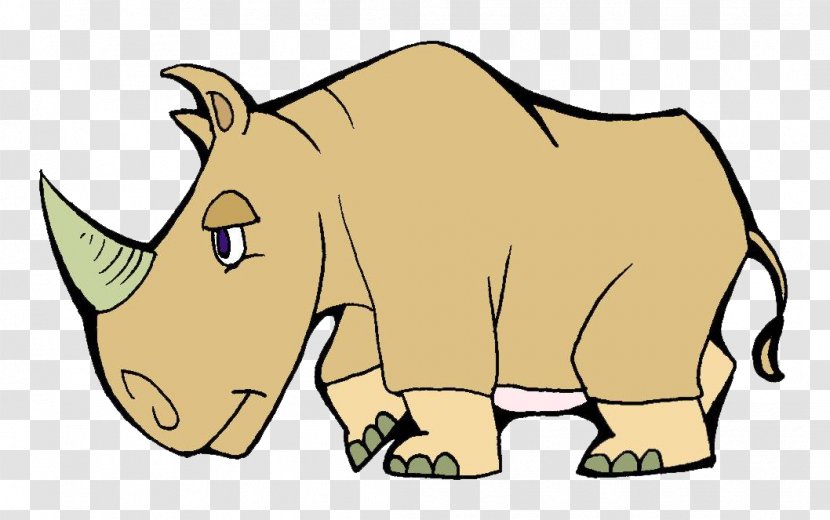 Rhinoceros Clip Art - Cartoon - Rhino Transparent PNG