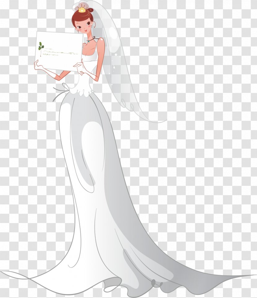 Wedding Dress Bride - Heart - The In Her Transparent PNG