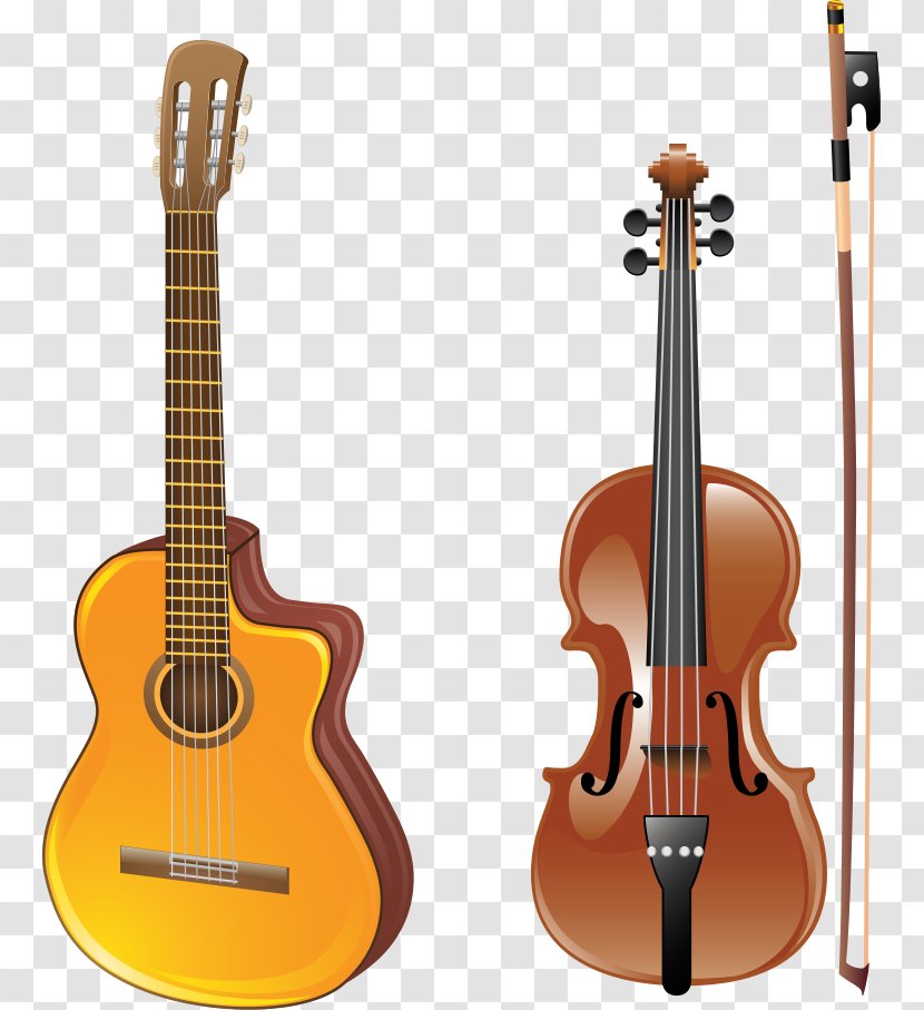 Musical Instrument Violin Guitar - Silhouette Transparent PNG
