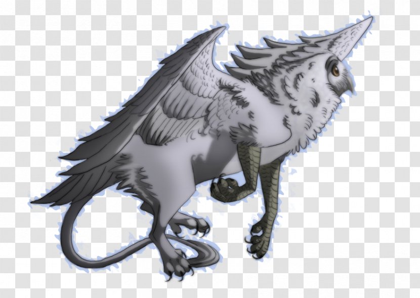 Snowy Owl Griffin Great Horned Drawing - Bird Transparent PNG