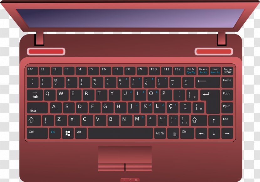 Laptop Computer Keyboard Clip Art - Information - Notebook Transparent PNG