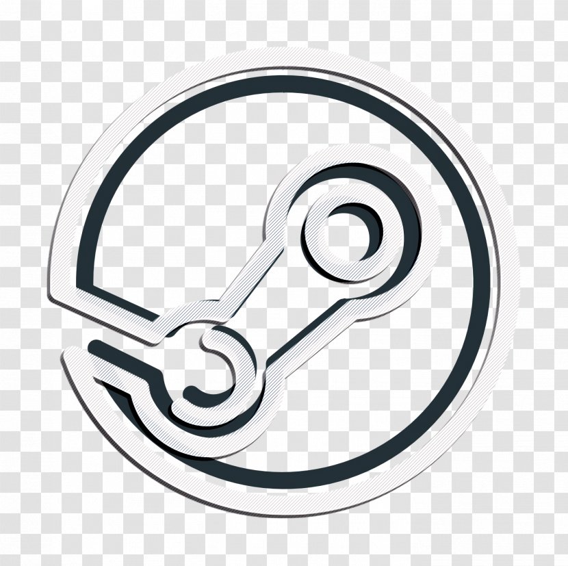 Social Media Icon - Steam - Symbol Line Art Transparent PNG