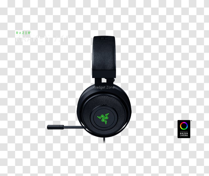 Razer Kraken 7.1 V2 Pro Chroma Headset Surround Sound - Headphones Transparent PNG