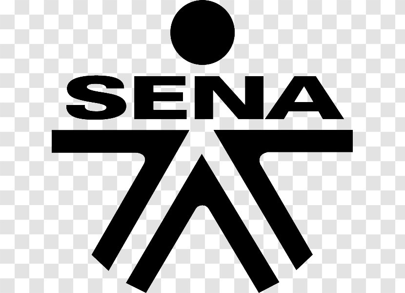 Logo Servicio Nacional De Aprendizaje SENA Symbol National Training Service - Black And White - Dragon Ball Transparent PNG