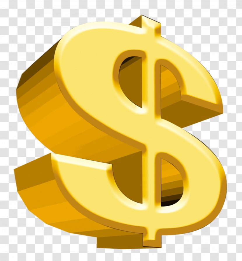 Gold Money Symbol Image - Emoji Transparent PNG