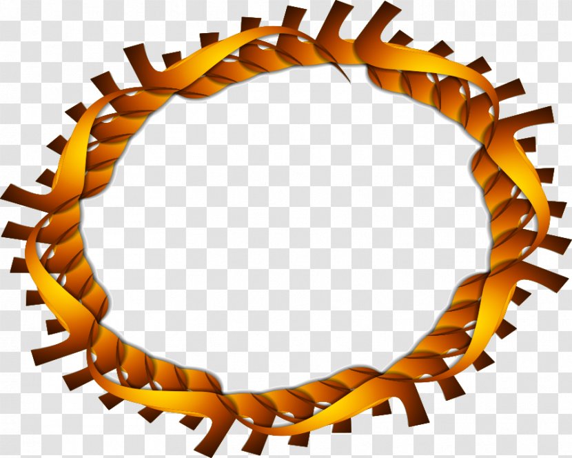 Gold Clip Art - Weaving - Vector Golden Circle Weave Transparent PNG