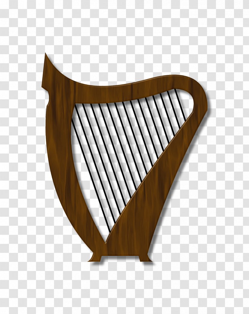 Celtic Harp Musical Instruments - Heart - Harpa Transparent PNG