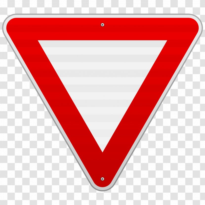 Yield Sign Road - Triangle Transparent PNG