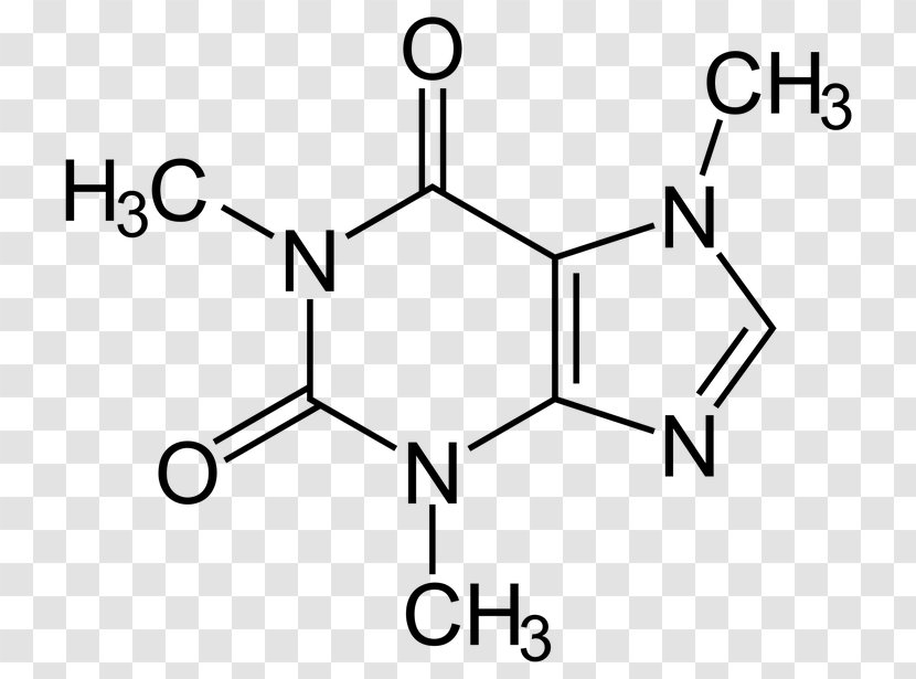 Coffee Caffeine Molecule Chemistry Chemical Substance - Watercolor Transparent PNG