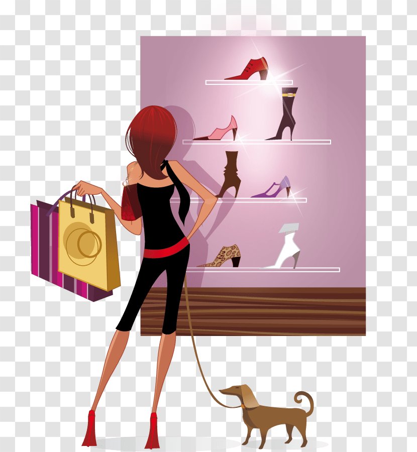 Shopping High-heeled Shoe Bag Woman - Bags Trolleys - Reaching Your Goals Transparent PNG