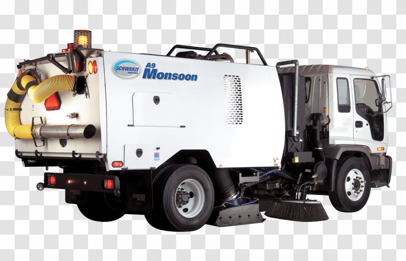 Truck Street Sweeper Car Commercial Vehicle Heavy Machinery Transparent PNG