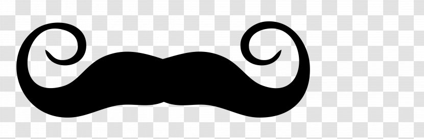 Black Logo Kumis Silhouette - Wing - Moustache Transparent PNG