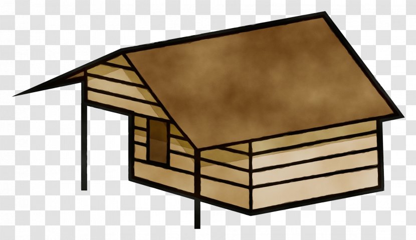 Shed Roof House Table Home - Hut - Building Furniture Transparent PNG