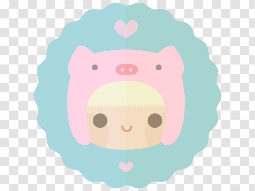 Vertebrate Nose Pink M Clip Art - Fictional Character - Pig Like Mammal Transparent PNG