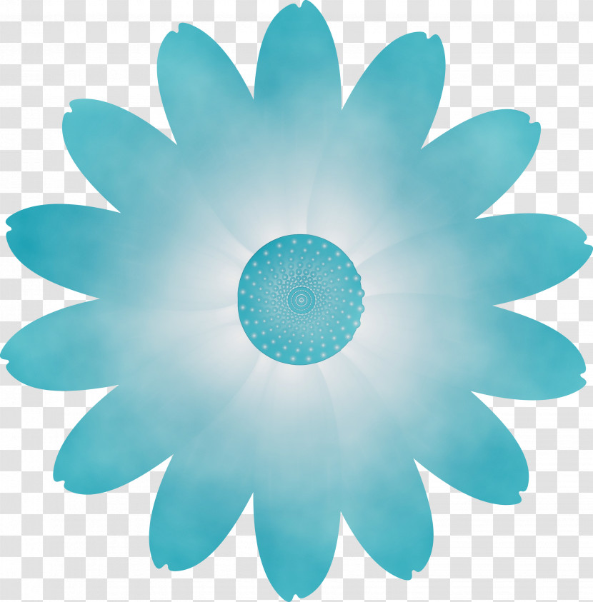 Blue Aqua Turquoise Petal Plant Transparent PNG