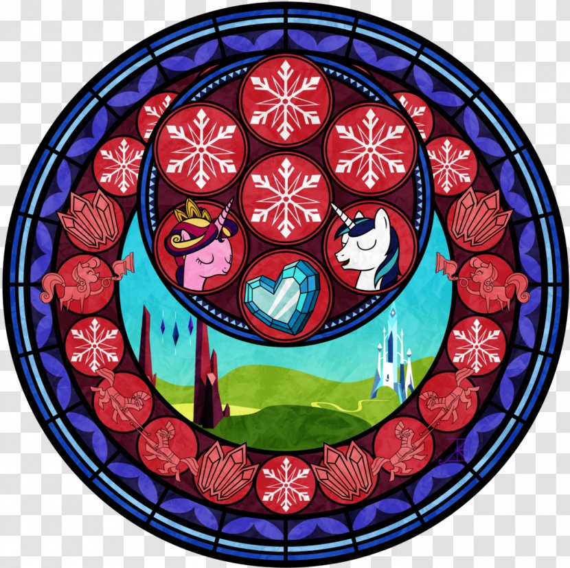 Pony Stained Glass Rainbow Dash - Crystal Button Elements Transparent PNG