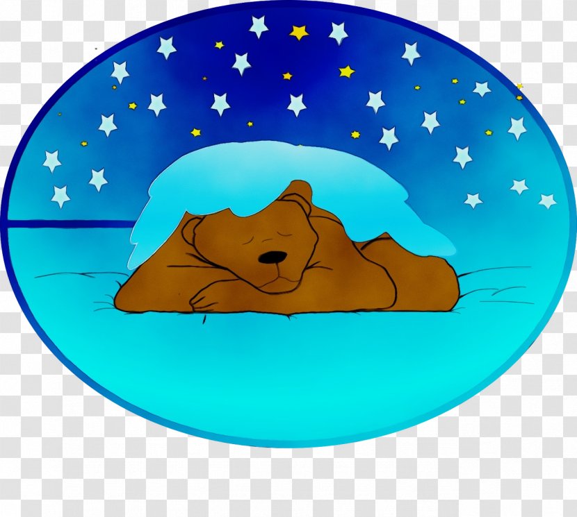 Bear Cartoon - Turquoise - Groundhog Day Transparent PNG