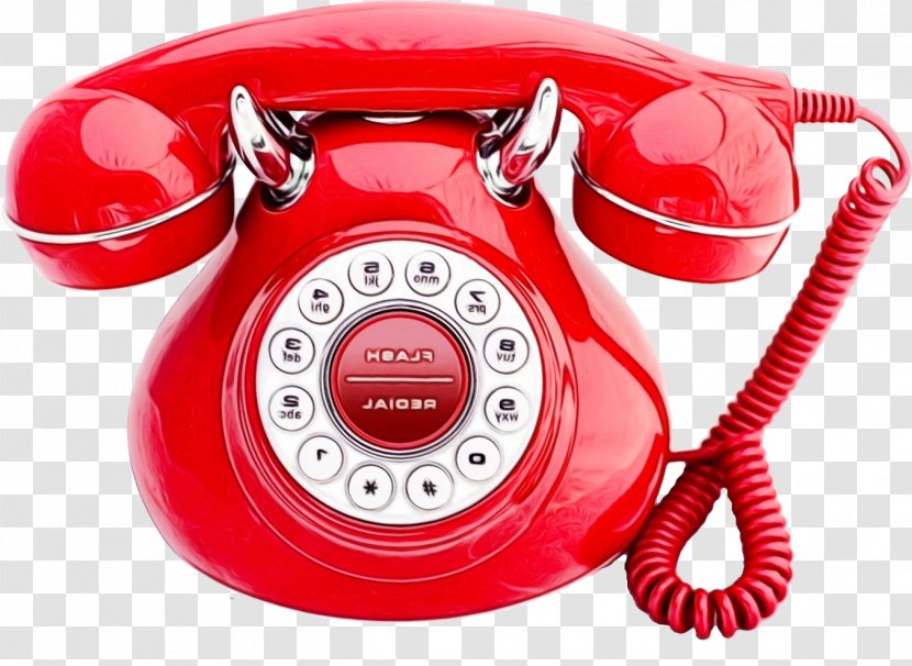 Watercolor Background - Company - Telephony Red Transparent PNG