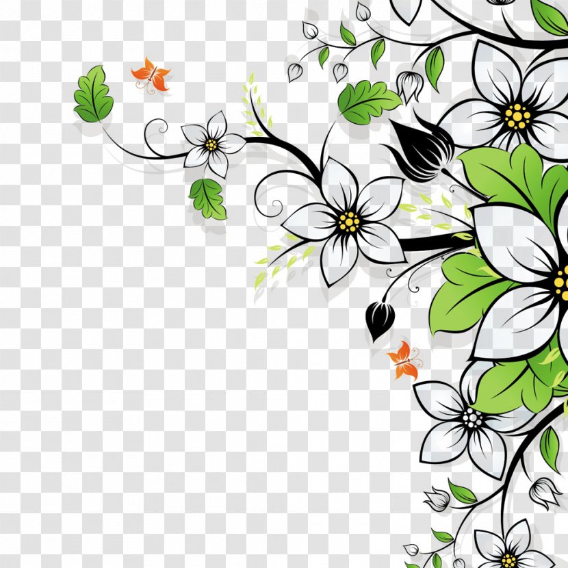 Floral Pattern Clear Background - Flower Png Transparent For Free