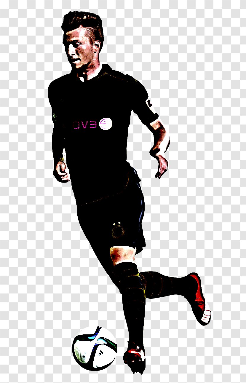 Football Player - Tshirt - Soccer Kick Transparent PNG