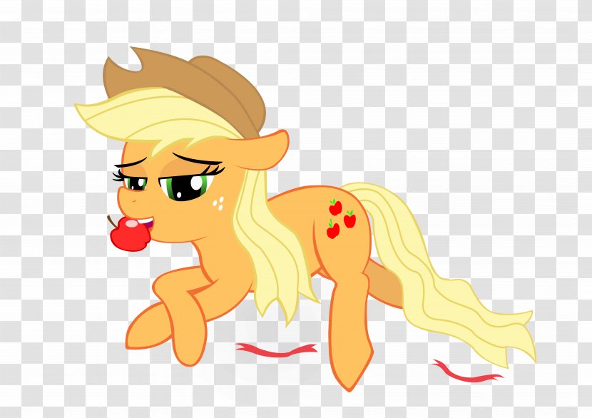 Pony Applejack Fluttershy Rarity DeviantArt - Watercolor - Eat Apple Transparent PNG