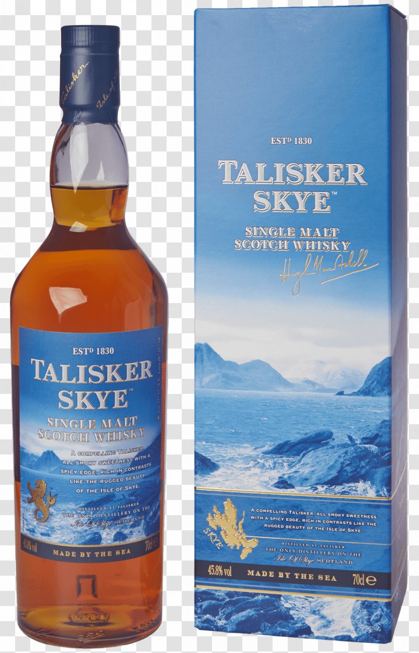 Single Malt Whisky Talisker Distillery Talisker, Skye Scotch Whiskey - Alcoholic Beverage Transparent PNG