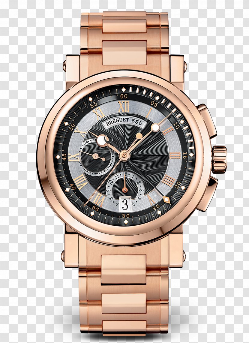Breguet Chronograph Automatic Watch Marine Chronometer Transparent PNG