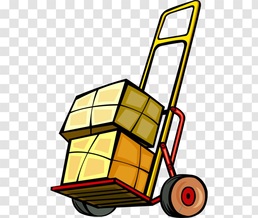 Clip Art Vector Graphics Image Hand Truck - Mode Of Transport - Box Mover Transparent PNG