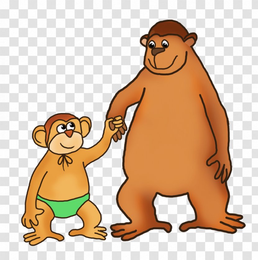 Bear Baby Monkeys Gorilla Clip Art - Animal Figure - Monkey Funny Transparent PNG