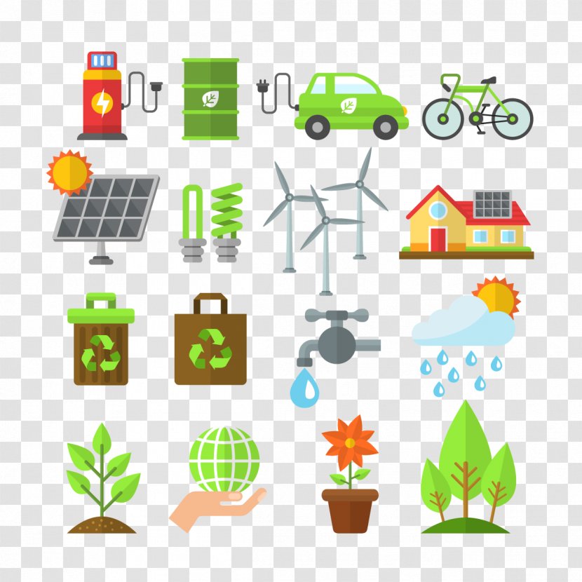 Euclidean Vector Ecology Energy Icon - Gratis - Green Transparent PNG