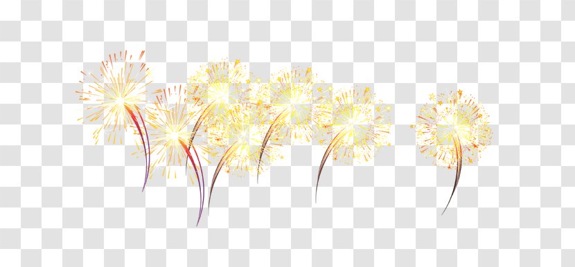 Floral Design Petal Pattern - Computer - Yellow Fireworks Transparent PNG
