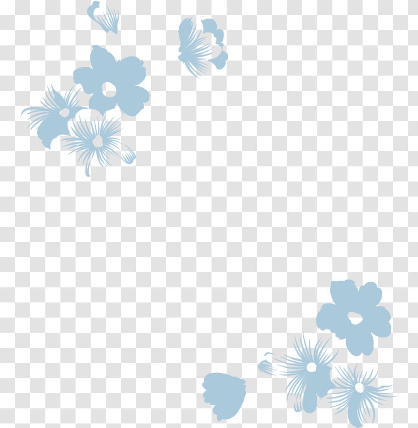 Blue Flower Wallpaper - Point - Lace Transparent PNG