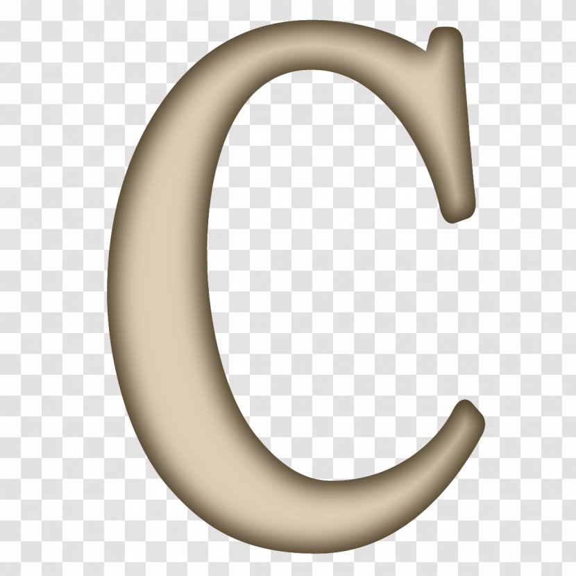 Material Body Jewellery Font - Jewelry - Letter C Transparent PNG
