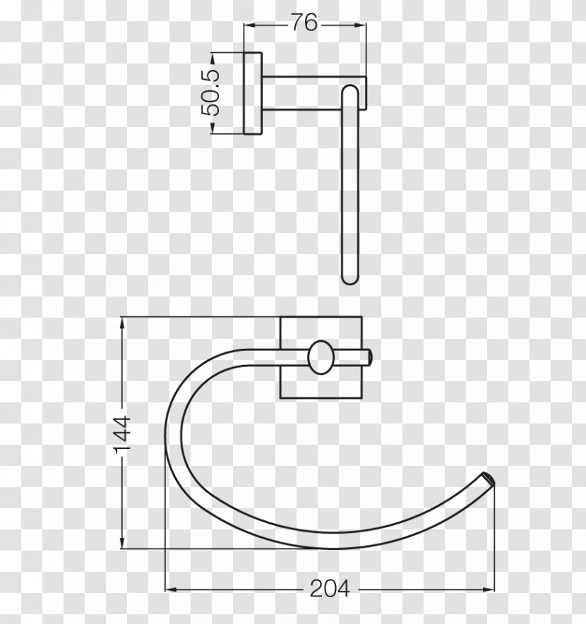 Door Handle Drawing Line - Hardware Accessory - Melody Transparent PNG