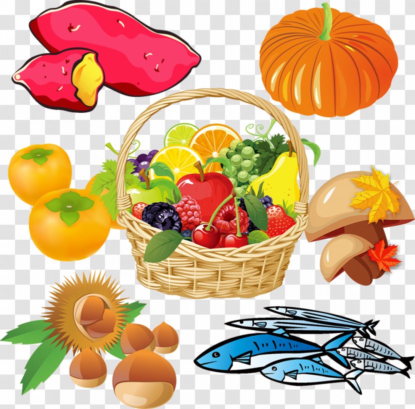 Fruit Pacific Saury Seasonal Food Autumn - Group - Fall Season Transparent PNG