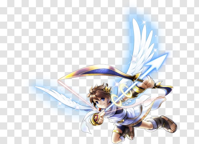 Kid Icarus: Uprising Of Myths And Monsters Super Smash Bros. For Nintendo 3DS Wii U - Watercolor Transparent PNG