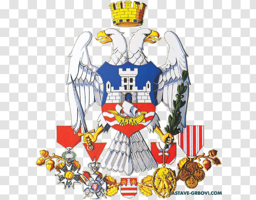Coat Of Arms Belgrade Serbia Grocka Double-headed Eagle - Fictional Character - Beograd Transparent PNG