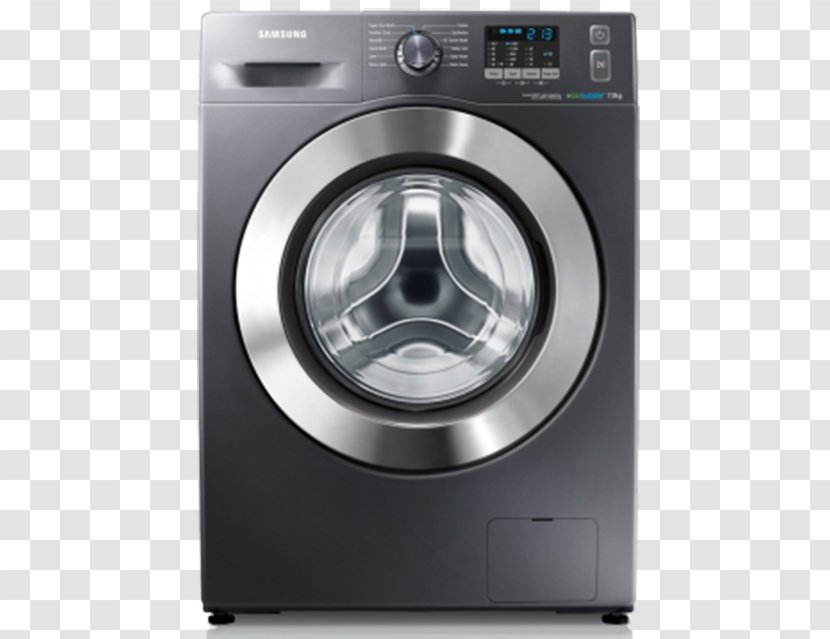 Washing Machine Samsung Home Appliance Laundry - Major - Metallic Model Transparent PNG