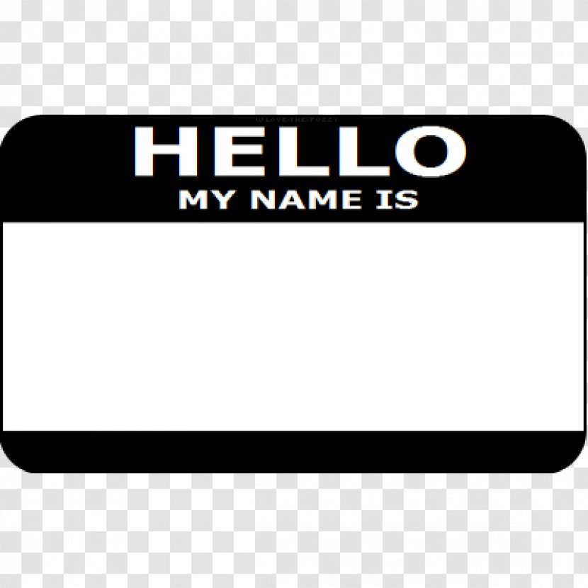 Sticker Name Clip Art - Brand - Hello Transparent PNG