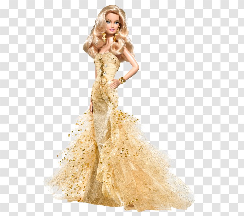 50th Anniversary Barbie Doll #N4981 Skipper - Bridal Party Dress Transparent PNG