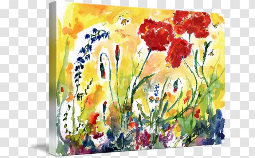 Floral Design Watercolor Painting Acrylic Paint Modern Art - Flower Arranging Transparent PNG
