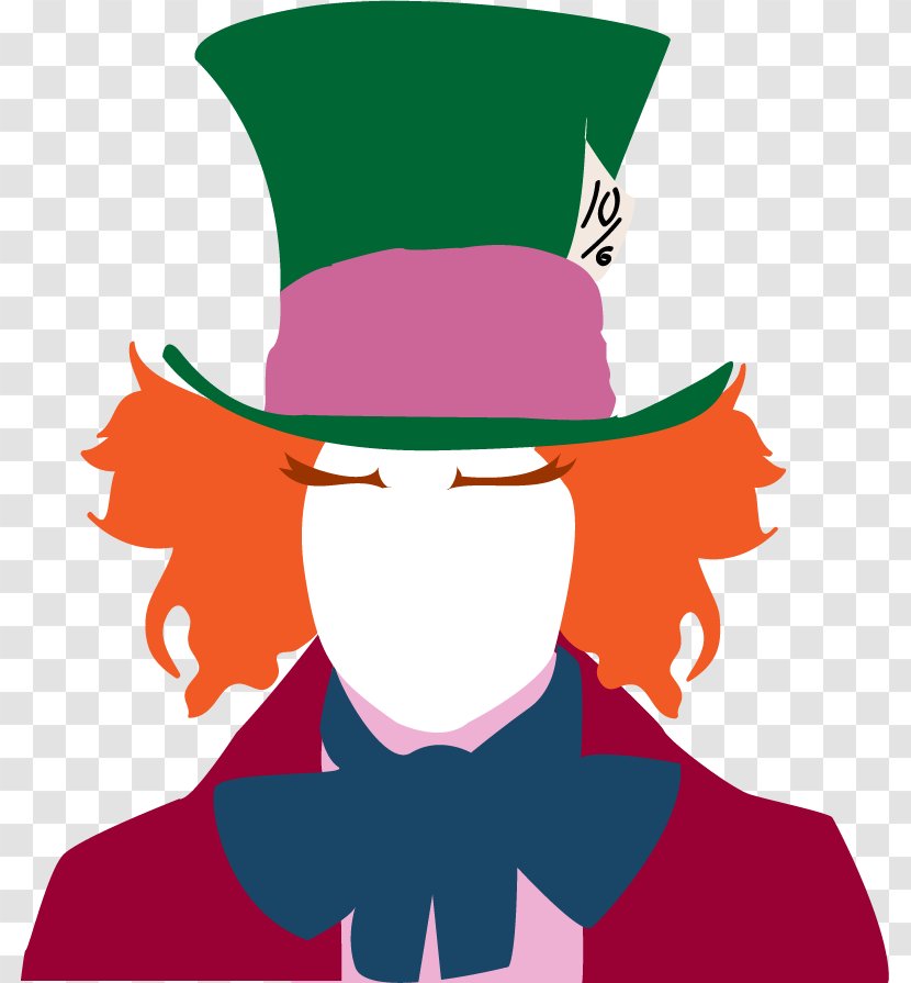 The Mad Hatter Alice's Adventures In Wonderland Silhouette Clip Art - Deviantart - Faces Pictures Transparent PNG