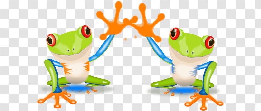 Tree Frog Clip Art - Organism - Bye Cliparts Transparent PNG