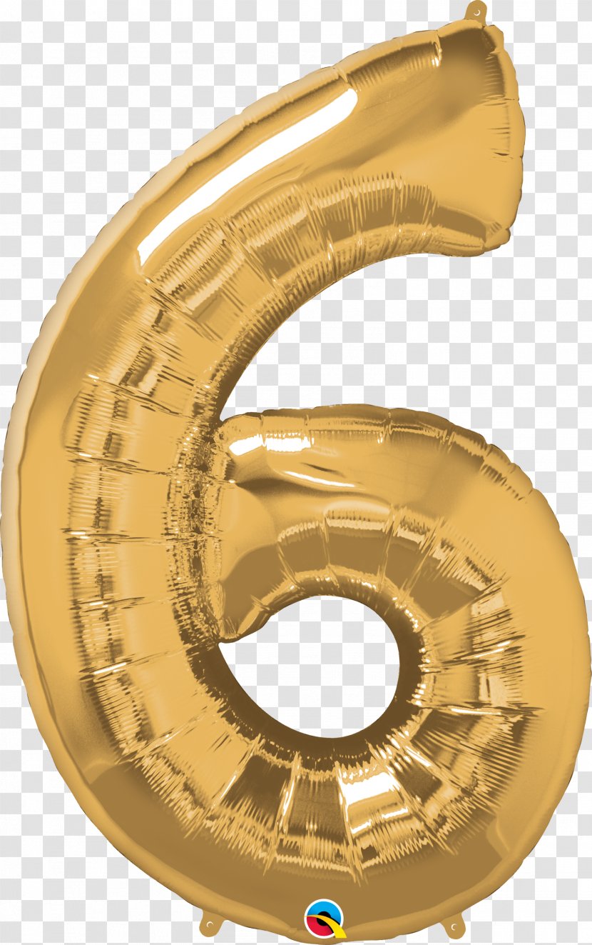 Toy Balloon Number Gold Helium - Birthday Transparent PNG