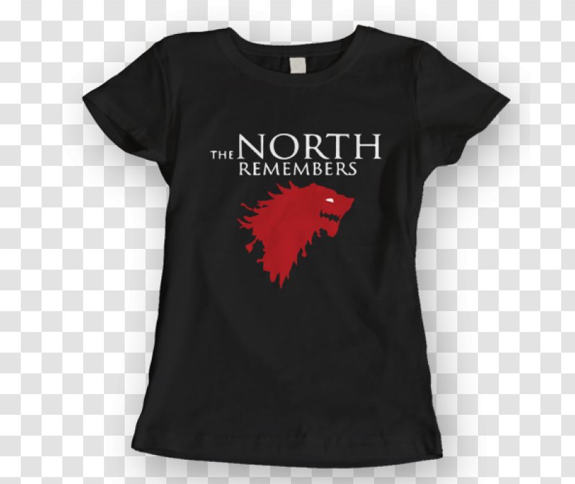 Printed T-shirt Sleeve Clothing - Fashion - The North Remembers Transparent PNG