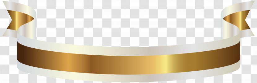Gold Ribbon Banner Clip Art - Material - Spring Cliparts Transparent PNG