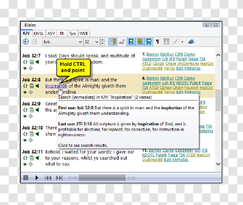 The King James Version Web Page SwordSearcher Biblical Software Computer - Swordsearcher Transparent PNG