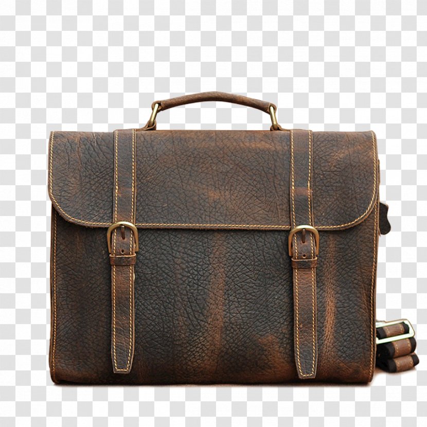 Briefcase Leather Hand Luggage Handbag Baggage Transparent PNG