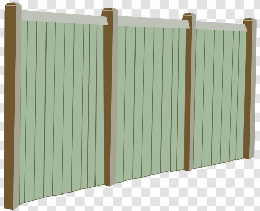 Picket Fence Garden Clip Art - Gate - Wooden Cliparts Transparent PNG